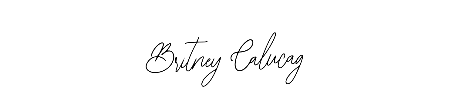 Design your own signature with our free online signature maker. With this signature software, you can create a handwritten (Bearetta-2O07w) signature for name Britney Calucag. Britney Calucag signature style 12 images and pictures png