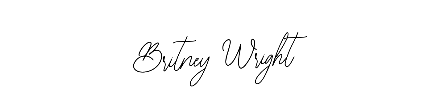 Britney Wright stylish signature style. Best Handwritten Sign (Bearetta-2O07w) for my name. Handwritten Signature Collection Ideas for my name Britney Wright. Britney Wright signature style 12 images and pictures png
