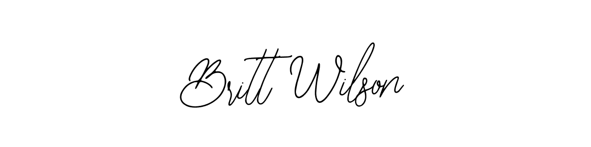 The best way (Bearetta-2O07w) to make a short signature is to pick only two or three words in your name. The name Britt Wilson include a total of six letters. For converting this name. Britt Wilson signature style 12 images and pictures png