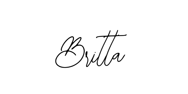 Make a beautiful signature design for name Britta. With this signature (Bearetta-2O07w) style, you can create a handwritten signature for free. Britta signature style 12 images and pictures png