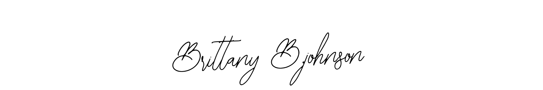 Create a beautiful signature design for name Brittany B.johnson. With this signature (Bearetta-2O07w) fonts, you can make a handwritten signature for free. Brittany B.johnson signature style 12 images and pictures png