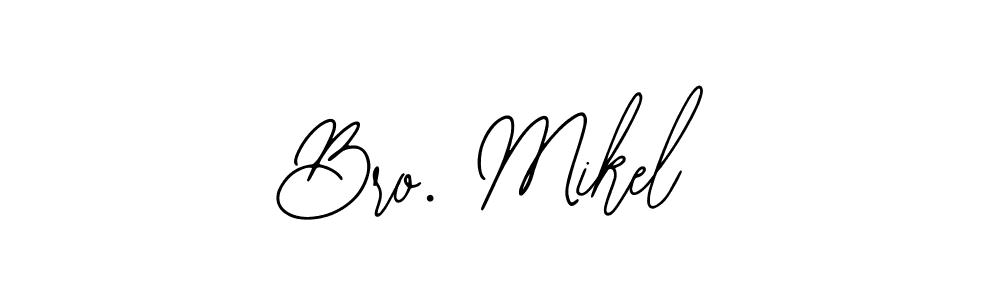 You should practise on your own different ways (Bearetta-2O07w) to write your name (Bro. Mikel) in signature. don't let someone else do it for you. Bro. Mikel signature style 12 images and pictures png