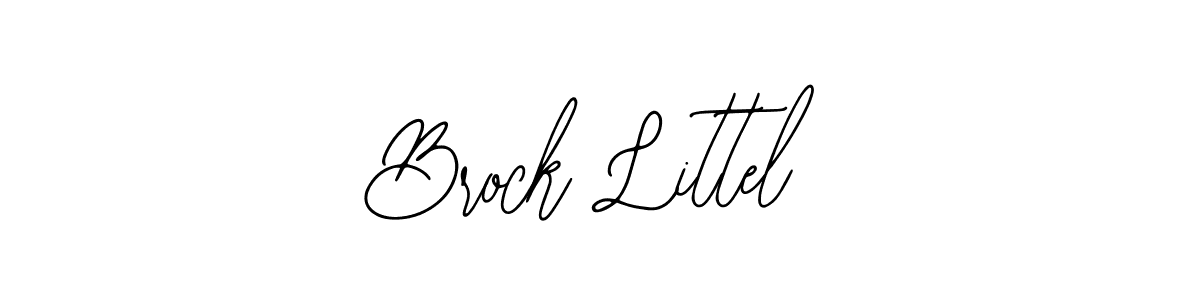 Use a signature maker to create a handwritten signature online. With this signature software, you can design (Bearetta-2O07w) your own signature for name Brock Littel. Brock Littel signature style 12 images and pictures png