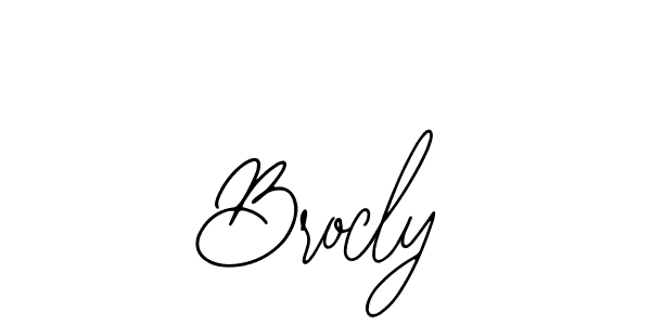 Design your own signature with our free online signature maker. With this signature software, you can create a handwritten (Bearetta-2O07w) signature for name Brocly. Brocly signature style 12 images and pictures png