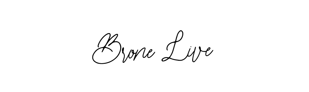 Make a beautiful signature design for name Brone Live. With this signature (Bearetta-2O07w) style, you can create a handwritten signature for free. Brone Live signature style 12 images and pictures png