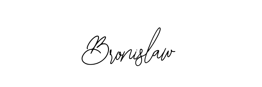 Use a signature maker to create a handwritten signature online. With this signature software, you can design (Bearetta-2O07w) your own signature for name Bronislaw. Bronislaw signature style 12 images and pictures png