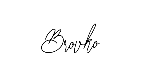 Use a signature maker to create a handwritten signature online. With this signature software, you can design (Bearetta-2O07w) your own signature for name Brovko. Brovko signature style 12 images and pictures png