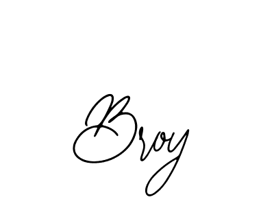 Use a signature maker to create a handwritten signature online. With this signature software, you can design (Bearetta-2O07w) your own signature for name Broy. Broy signature style 12 images and pictures png