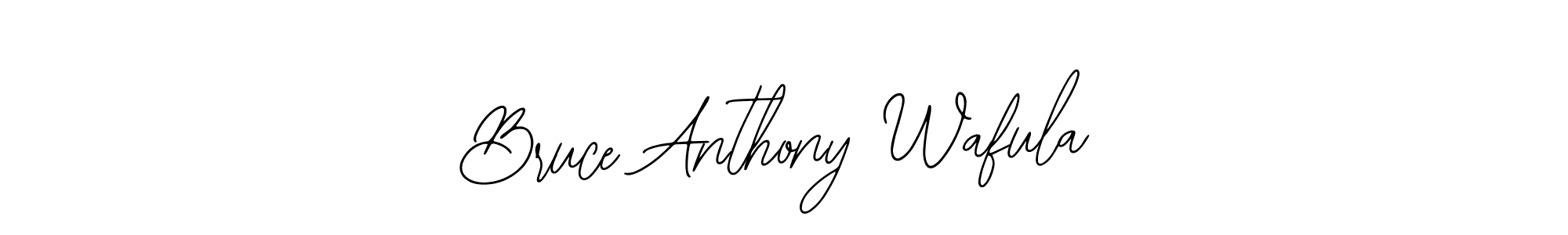 Use a signature maker to create a handwritten signature online. With this signature software, you can design (Bearetta-2O07w) your own signature for name Bruce Anthony Wafula. Bruce Anthony Wafula signature style 12 images and pictures png