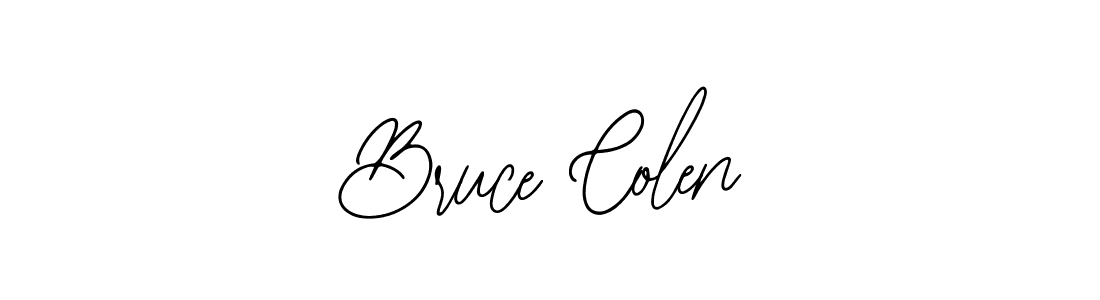 Design your own signature with our free online signature maker. With this signature software, you can create a handwritten (Bearetta-2O07w) signature for name Bruce Colen. Bruce Colen signature style 12 images and pictures png