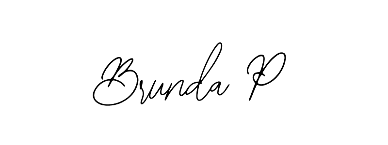 Best and Professional Signature Style for Brunda P. Bearetta-2O07w Best Signature Style Collection. Brunda P signature style 12 images and pictures png