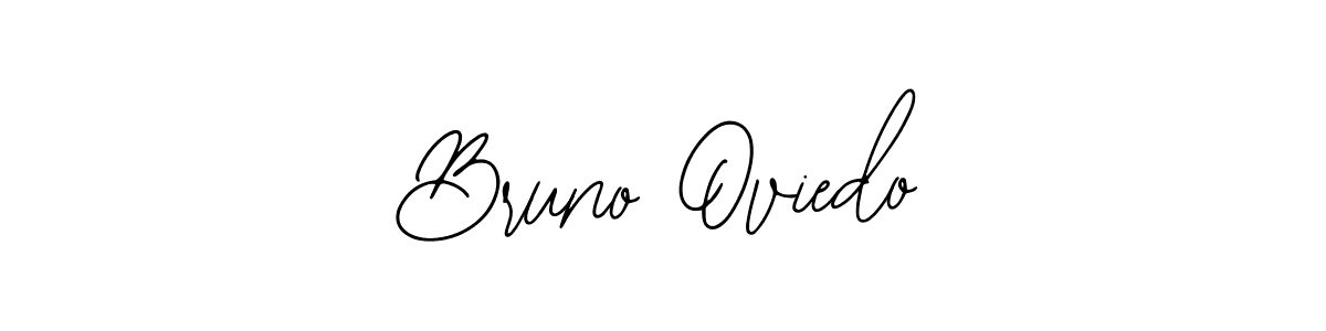 How to make Bruno Oviedo name signature. Use Bearetta-2O07w style for creating short signs online. This is the latest handwritten sign. Bruno Oviedo signature style 12 images and pictures png