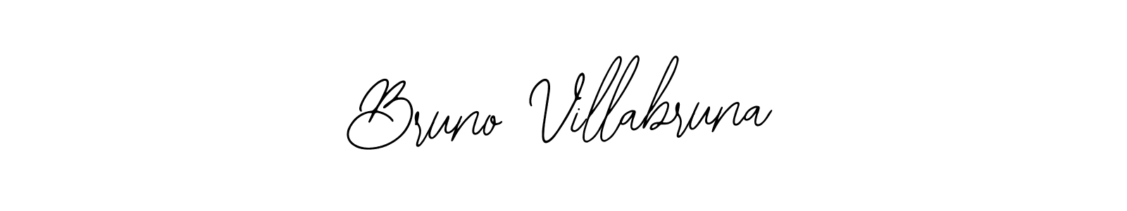 How to make Bruno Villabruna name signature. Use Bearetta-2O07w style for creating short signs online. This is the latest handwritten sign. Bruno Villabruna signature style 12 images and pictures png