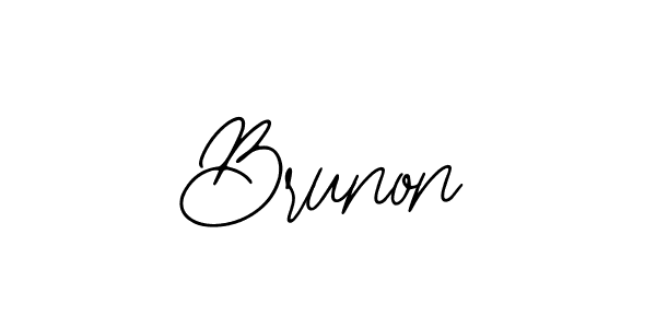 How to make Brunon signature? Bearetta-2O07w is a professional autograph style. Create handwritten signature for Brunon name. Brunon signature style 12 images and pictures png