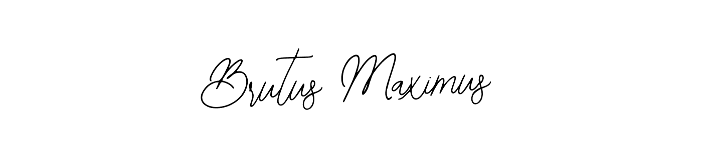 How to make Brutus Maximus signature? Bearetta-2O07w is a professional autograph style. Create handwritten signature for Brutus Maximus name. Brutus Maximus signature style 12 images and pictures png