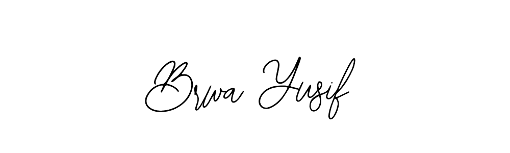 Make a beautiful signature design for name Brwa Yusif. With this signature (Bearetta-2O07w) style, you can create a handwritten signature for free. Brwa Yusif signature style 12 images and pictures png