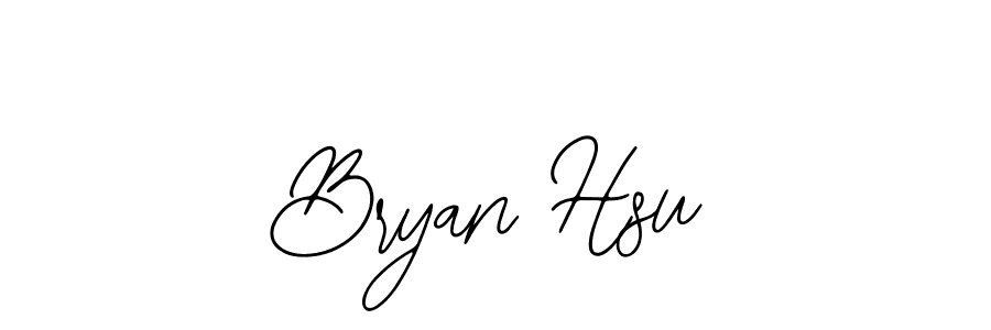 Design your own signature with our free online signature maker. With this signature software, you can create a handwritten (Bearetta-2O07w) signature for name Bryan Hsu. Bryan Hsu signature style 12 images and pictures png