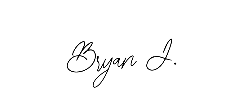 Use a signature maker to create a handwritten signature online. With this signature software, you can design (Bearetta-2O07w) your own signature for name Bryan J.. Bryan J. signature style 12 images and pictures png