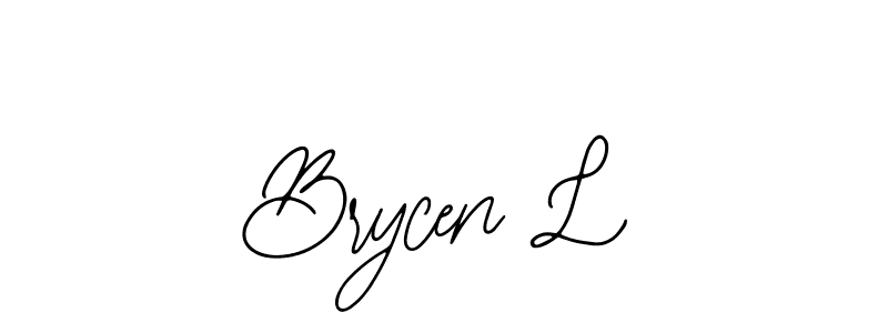 Use a signature maker to create a handwritten signature online. With this signature software, you can design (Bearetta-2O07w) your own signature for name Brycen L. Brycen L signature style 12 images and pictures png