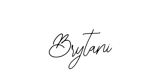 Use a signature maker to create a handwritten signature online. With this signature software, you can design (Bearetta-2O07w) your own signature for name Brytani. Brytani signature style 12 images and pictures png