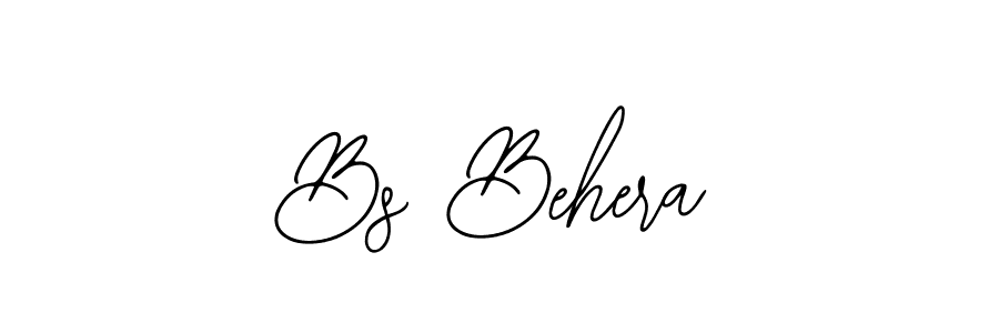 You should practise on your own different ways (Bearetta-2O07w) to write your name (Bs Behera) in signature. don't let someone else do it for you. Bs Behera signature style 12 images and pictures png