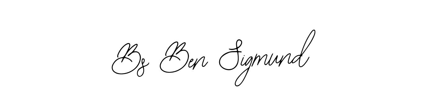 How to Draw Bs Ben Sigmund signature style? Bearetta-2O07w is a latest design signature styles for name Bs Ben Sigmund. Bs Ben Sigmund signature style 12 images and pictures png