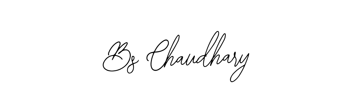 How to make Bs Chaudhary name signature. Use Bearetta-2O07w style for creating short signs online. This is the latest handwritten sign. Bs Chaudhary signature style 12 images and pictures png