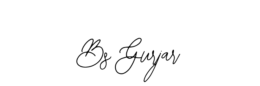 if you are searching for the best signature style for your name Bs Gurjar. so please give up your signature search. here we have designed multiple signature styles  using Bearetta-2O07w. Bs Gurjar signature style 12 images and pictures png