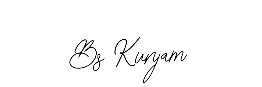 Make a beautiful signature design for name Bs Kunjam. Use this online signature maker to create a handwritten signature for free. Bs Kunjam signature style 12 images and pictures png