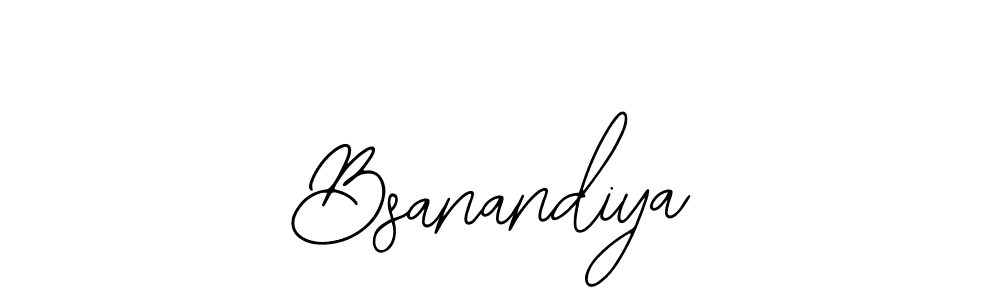 Use a signature maker to create a handwritten signature online. With this signature software, you can design (Bearetta-2O07w) your own signature for name Bsanandiya. Bsanandiya signature style 12 images and pictures png