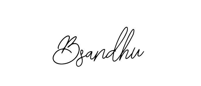 You should practise on your own different ways (Bearetta-2O07w) to write your name (Bsandhu) in signature. don't let someone else do it for you. Bsandhu signature style 12 images and pictures png