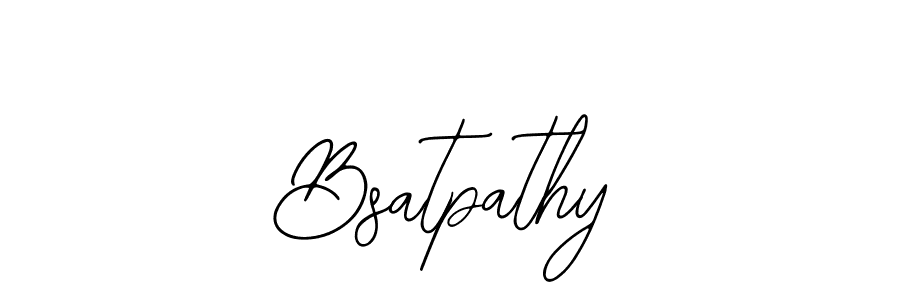 Bearetta-2O07w is a professional signature style that is perfect for those who want to add a touch of class to their signature. It is also a great choice for those who want to make their signature more unique. Get Bsatpathy name to fancy signature for free. Bsatpathy signature style 12 images and pictures png
