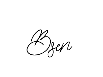 Design your own signature with our free online signature maker. With this signature software, you can create a handwritten (Bearetta-2O07w) signature for name Bsen. Bsen signature style 12 images and pictures png