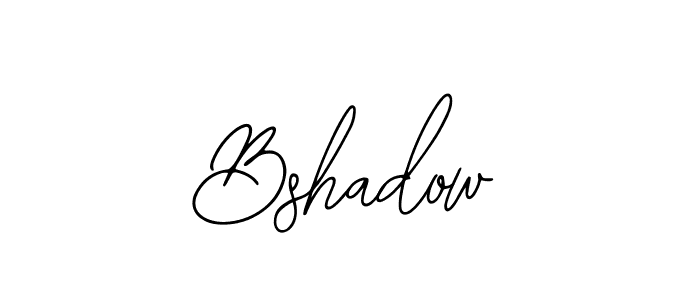 How to make Bshadow signature? Bearetta-2O07w is a professional autograph style. Create handwritten signature for Bshadow name. Bshadow signature style 12 images and pictures png