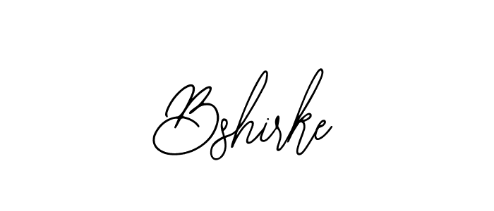 Bearetta-2O07w is a professional signature style that is perfect for those who want to add a touch of class to their signature. It is also a great choice for those who want to make their signature more unique. Get Bshirke name to fancy signature for free. Bshirke signature style 12 images and pictures png