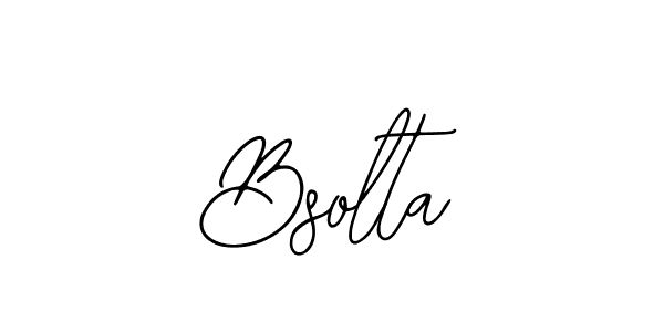 Make a beautiful signature design for name Bsolta. With this signature (Bearetta-2O07w) style, you can create a handwritten signature for free. Bsolta signature style 12 images and pictures png