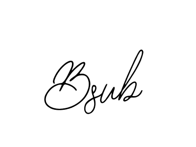 The best way (Bearetta-2O07w) to make a short signature is to pick only two or three words in your name. The name Bsub include a total of six letters. For converting this name. Bsub signature style 12 images and pictures png