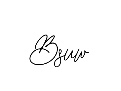 How to make Bsuw signature? Bearetta-2O07w is a professional autograph style. Create handwritten signature for Bsuw name. Bsuw signature style 12 images and pictures png