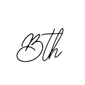 Design your own signature with our free online signature maker. With this signature software, you can create a handwritten (Bearetta-2O07w) signature for name Bth. Bth signature style 12 images and pictures png