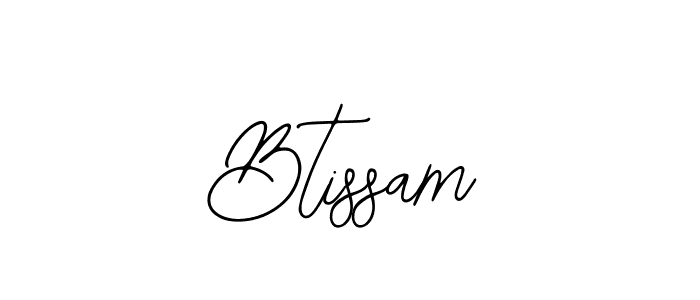 Use a signature maker to create a handwritten signature online. With this signature software, you can design (Bearetta-2O07w) your own signature for name Btissam. Btissam signature style 12 images and pictures png
