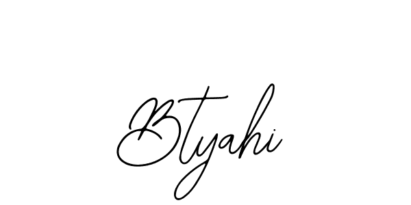 Create a beautiful signature design for name Btyahi. With this signature (Bearetta-2O07w) fonts, you can make a handwritten signature for free. Btyahi signature style 12 images and pictures png