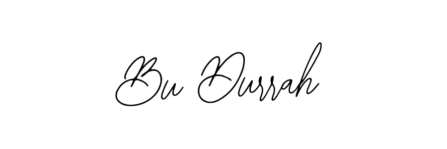 Design your own signature with our free online signature maker. With this signature software, you can create a handwritten (Bearetta-2O07w) signature for name Bu Durrah. Bu Durrah signature style 12 images and pictures png