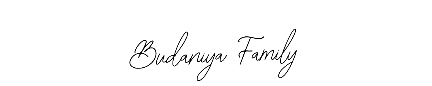 Also You can easily find your signature by using the search form. We will create Budaniya Family name handwritten signature images for you free of cost using Bearetta-2O07w sign style. Budaniya Family signature style 12 images and pictures png