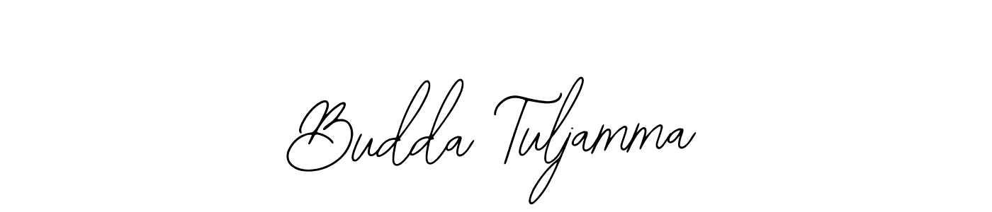 You should practise on your own different ways (Bearetta-2O07w) to write your name (Budda Tuljamma) in signature. don't let someone else do it for you. Budda Tuljamma signature style 12 images and pictures png