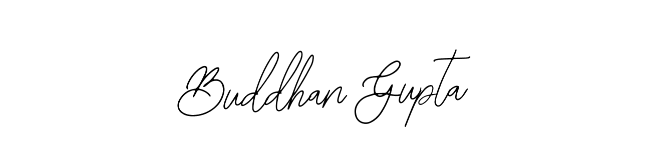 Use a signature maker to create a handwritten signature online. With this signature software, you can design (Bearetta-2O07w) your own signature for name Buddhan Gupta. Buddhan Gupta signature style 12 images and pictures png