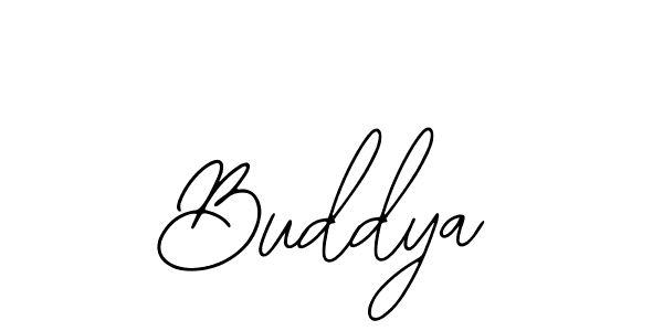 How to make Buddya name signature. Use Bearetta-2O07w style for creating short signs online. This is the latest handwritten sign. Buddya signature style 12 images and pictures png