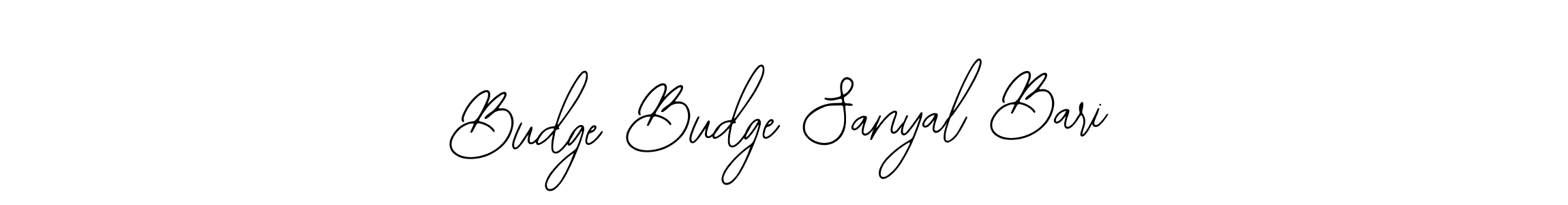 Make a short Budge Budge Sanyal Bari signature style. Manage your documents anywhere anytime using Bearetta-2O07w. Create and add eSignatures, submit forms, share and send files easily. Budge Budge Sanyal Bari signature style 12 images and pictures png