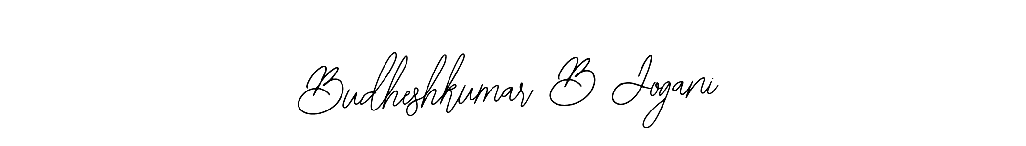 Use a signature maker to create a handwritten signature online. With this signature software, you can design (Bearetta-2O07w) your own signature for name Budheshkumar B Jogani. Budheshkumar B Jogani signature style 12 images and pictures png