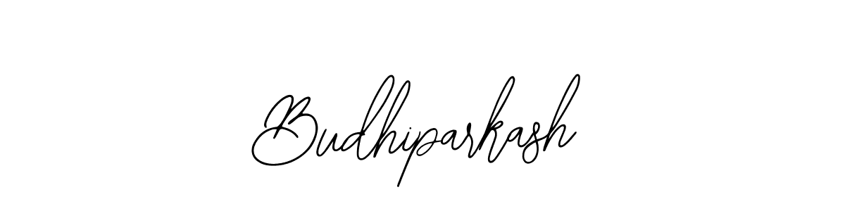 How to make Budhiparkash name signature. Use Bearetta-2O07w style for creating short signs online. This is the latest handwritten sign. Budhiparkash signature style 12 images and pictures png