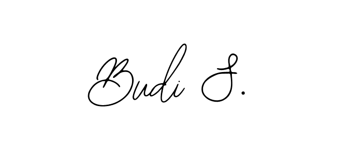 Similarly Bearetta-2O07w is the best handwritten signature design. Signature creator online .You can use it as an online autograph creator for name Budi S.. Budi S. signature style 12 images and pictures png